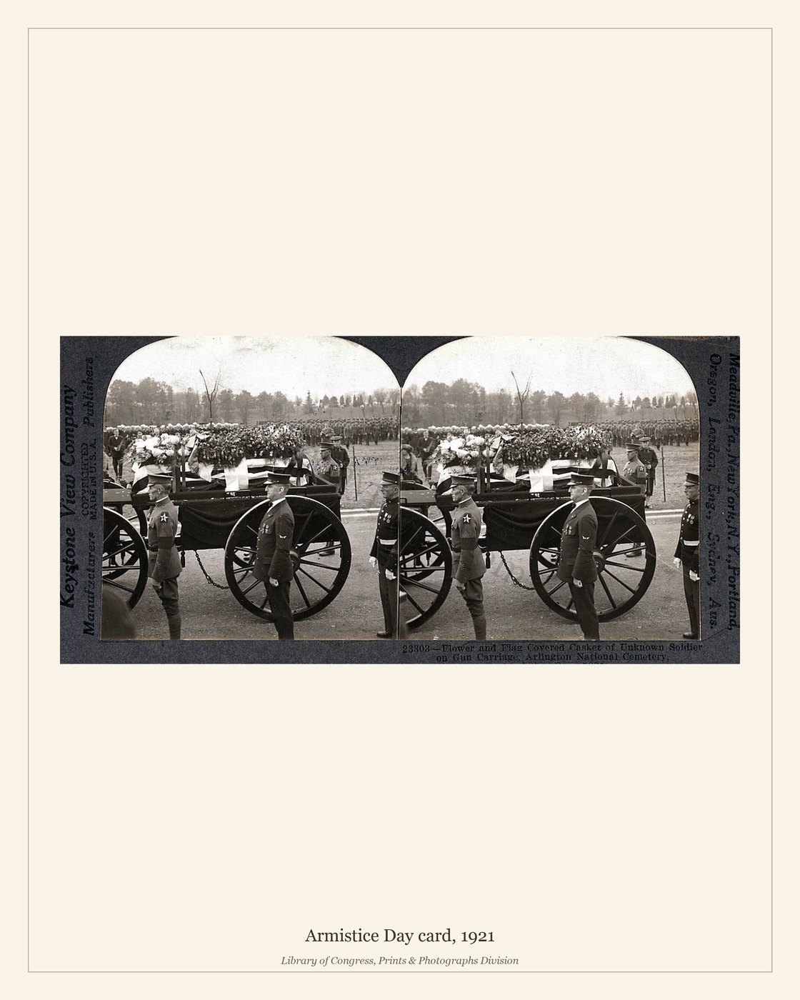 Armistice Day card, 1921 — watermarked preview