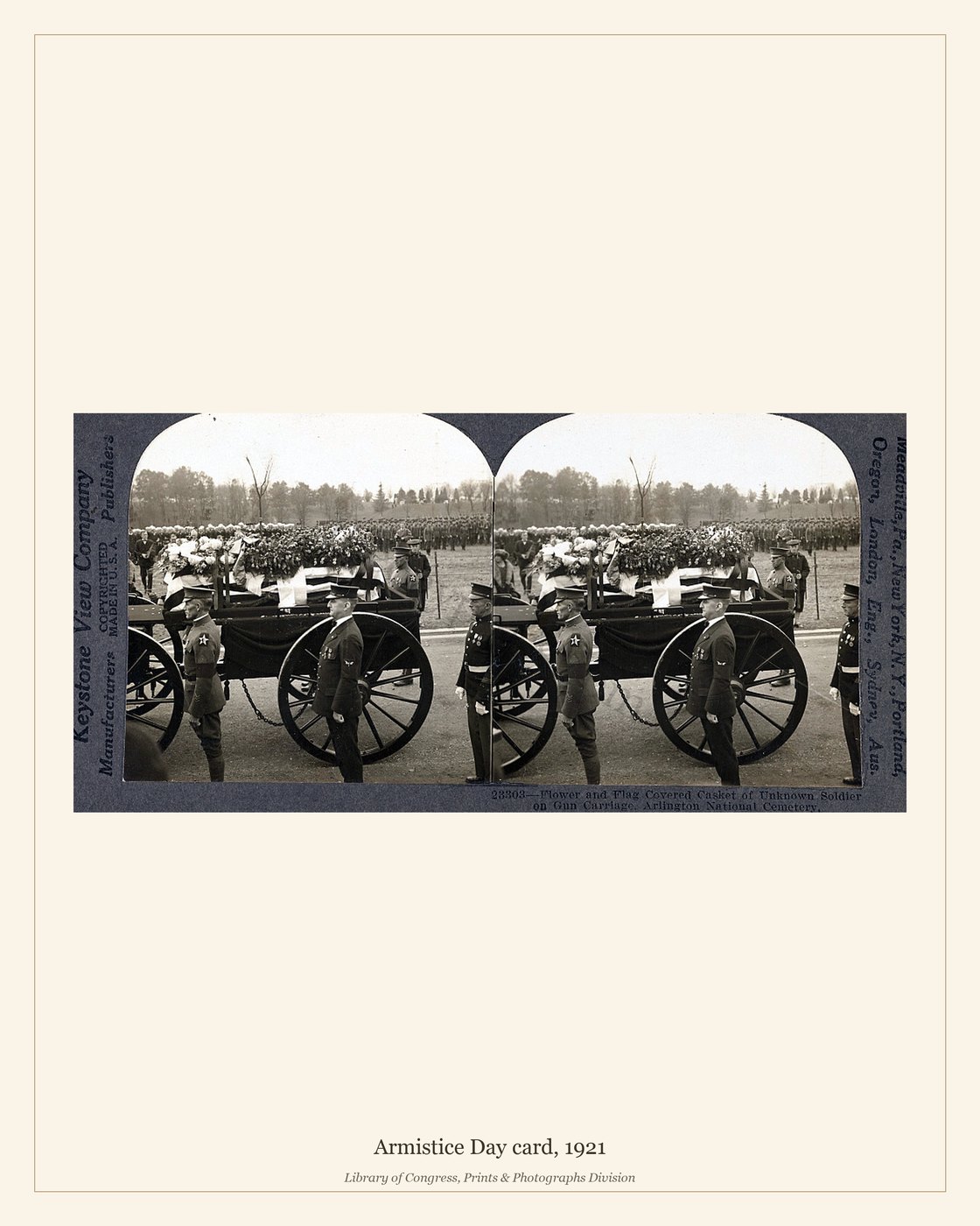 Armistice Day card, 1921 — watermarked preview