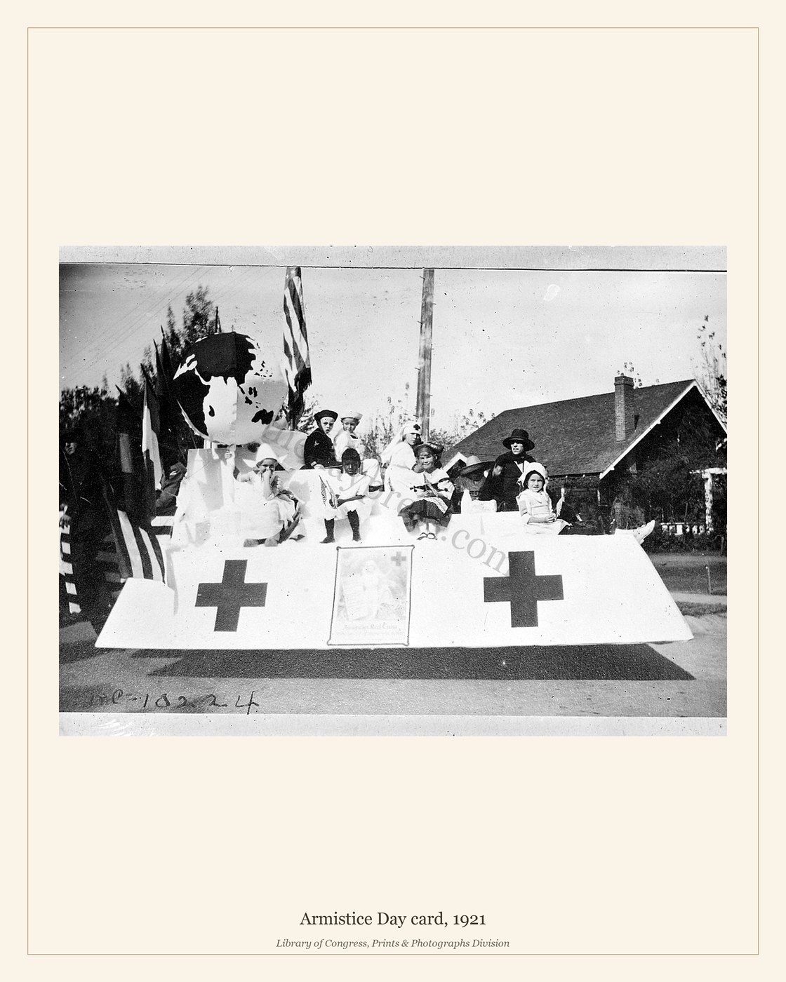 Armistice Day card, 1921 — watermarked preview