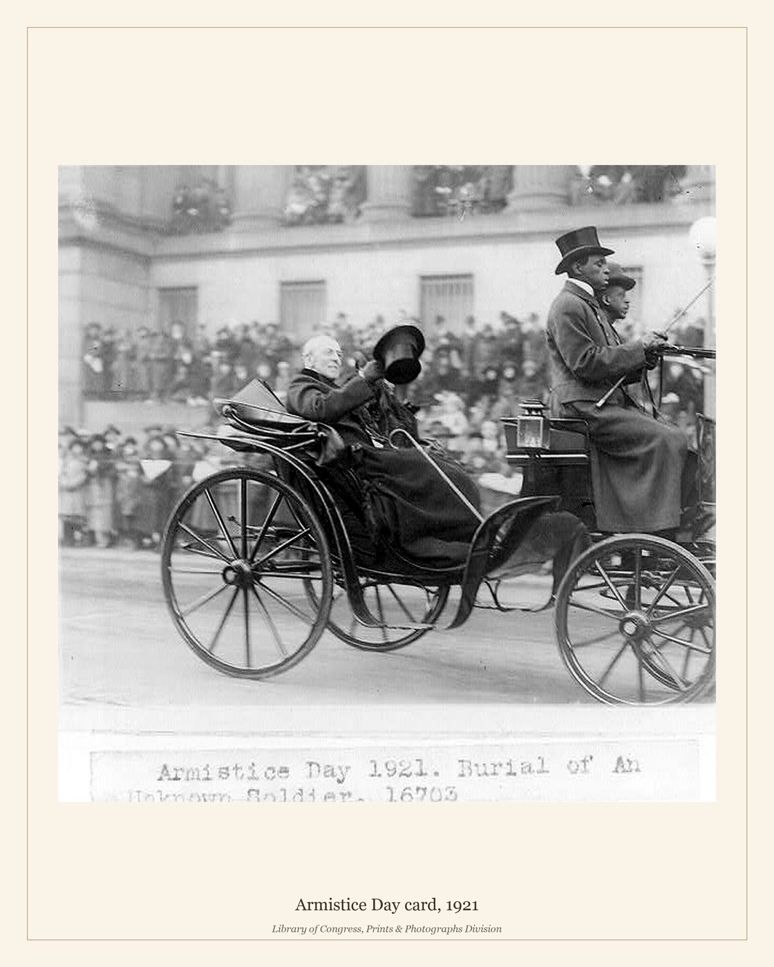 Armistice Day card, 1921 — watermarked preview