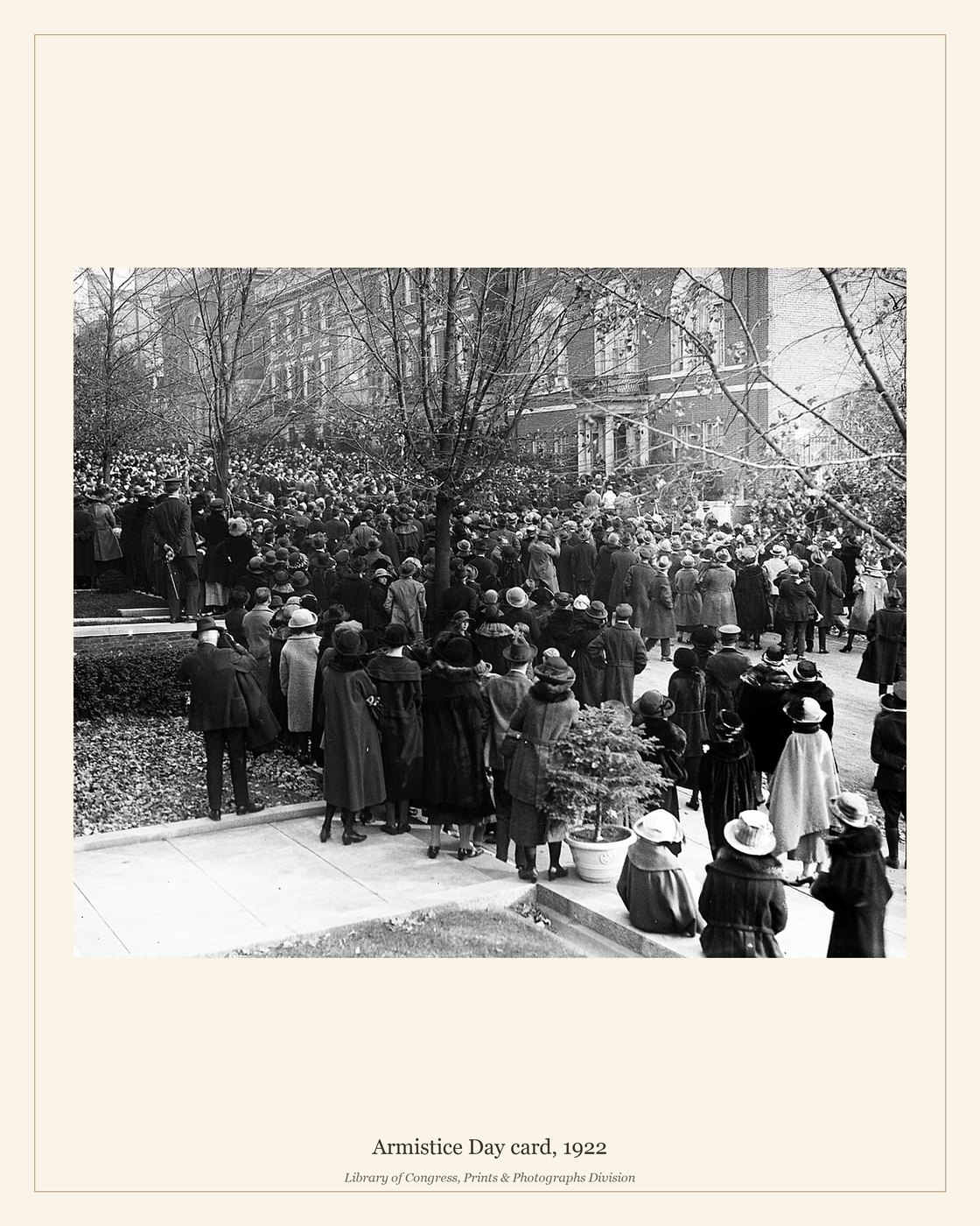 Armistice Day card, 1922 — watermarked preview