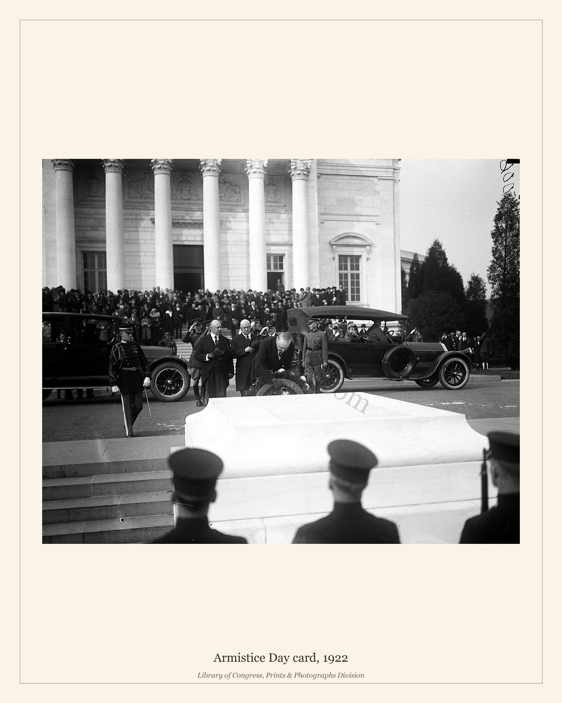 Armistice Day card, 1922 — watermarked preview