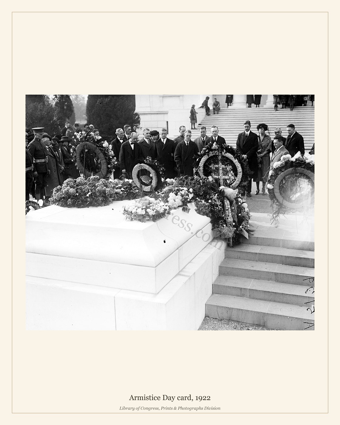 Armistice Day card, 1922 — watermarked preview