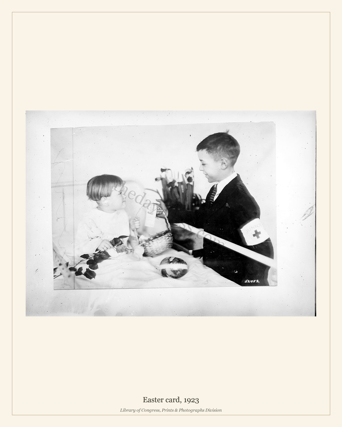 Easter card, 1923 — watermarked preview