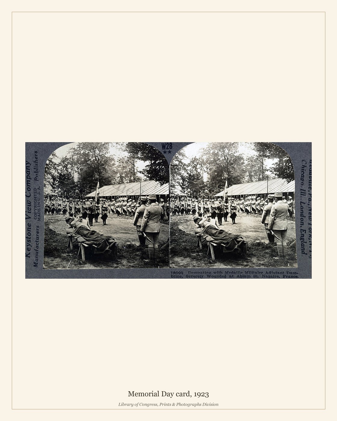 Memorial Day card, 1923 — watermarked preview
