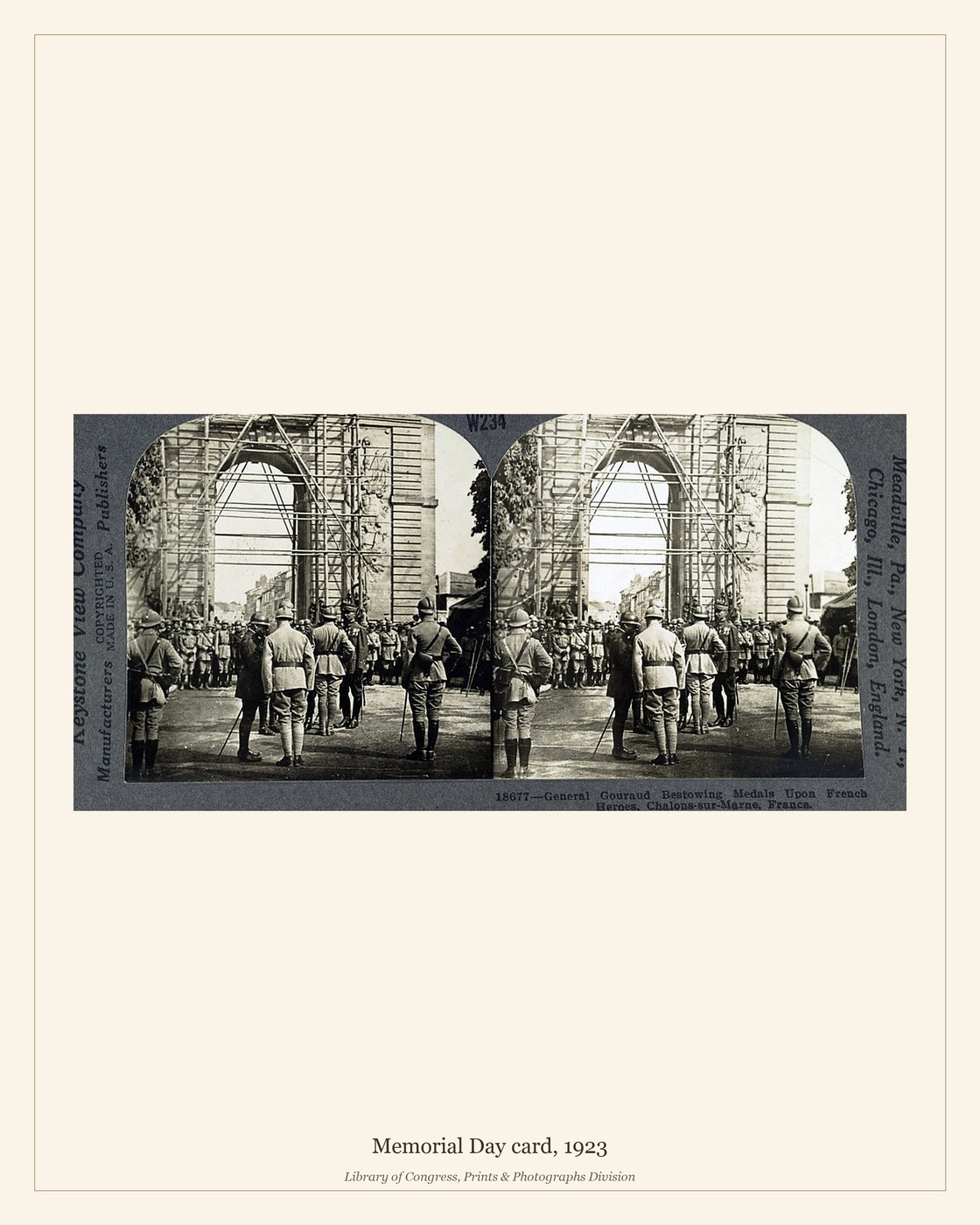 Memorial Day card, 1923 — watermarked preview