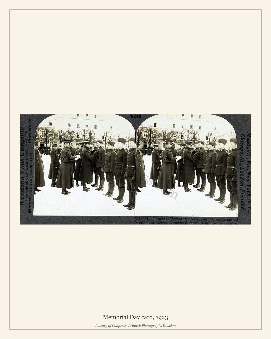 Memorial Day card, 1923 — watermarked preview