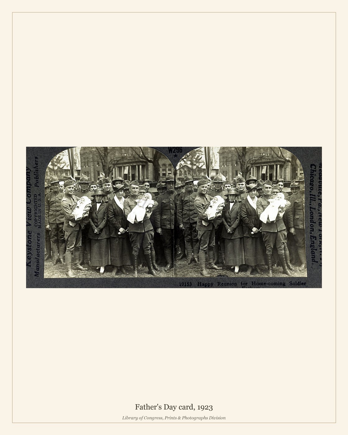 Father's Day card, 1923 — watermarked preview