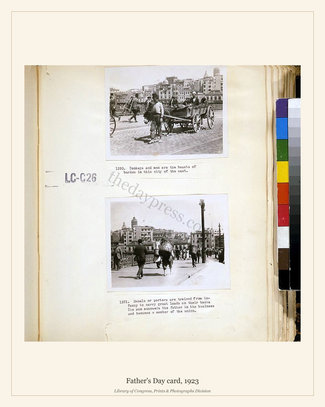 Father's Day card, 1923 — watermarked preview