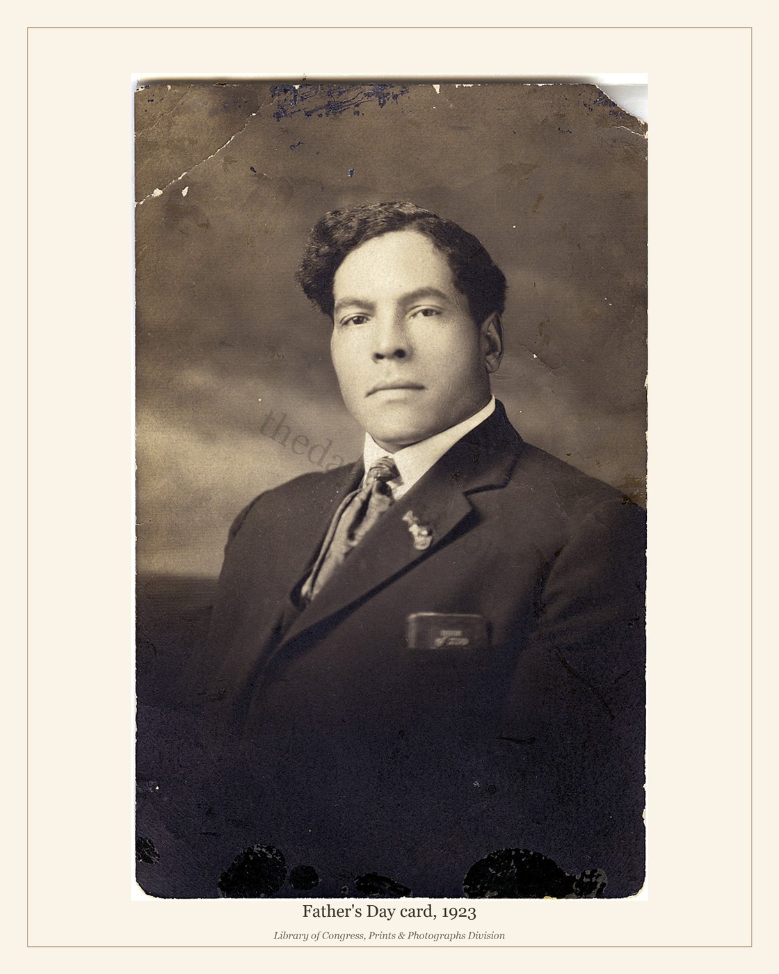 Father's Day card, 1923 — watermarked preview