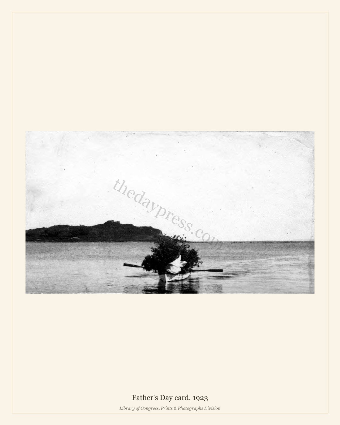 Father's Day card, 1923 — watermarked preview