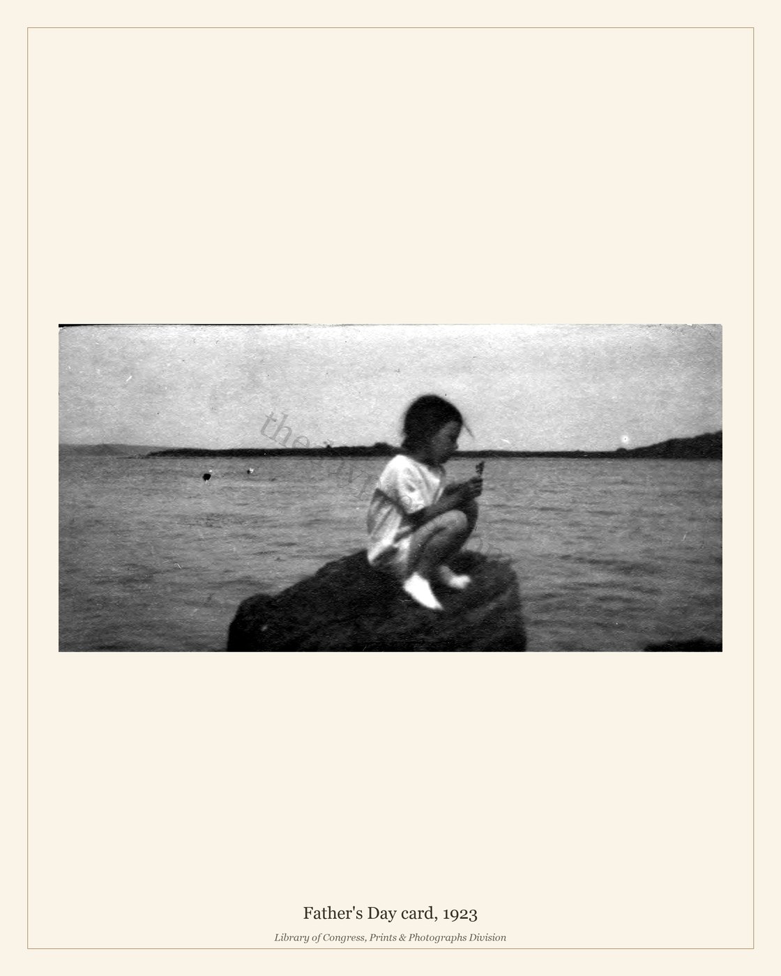 Father's Day card, 1923 — watermarked preview