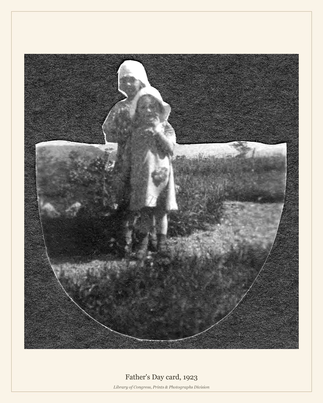 Father's Day card, 1923 — watermarked preview
