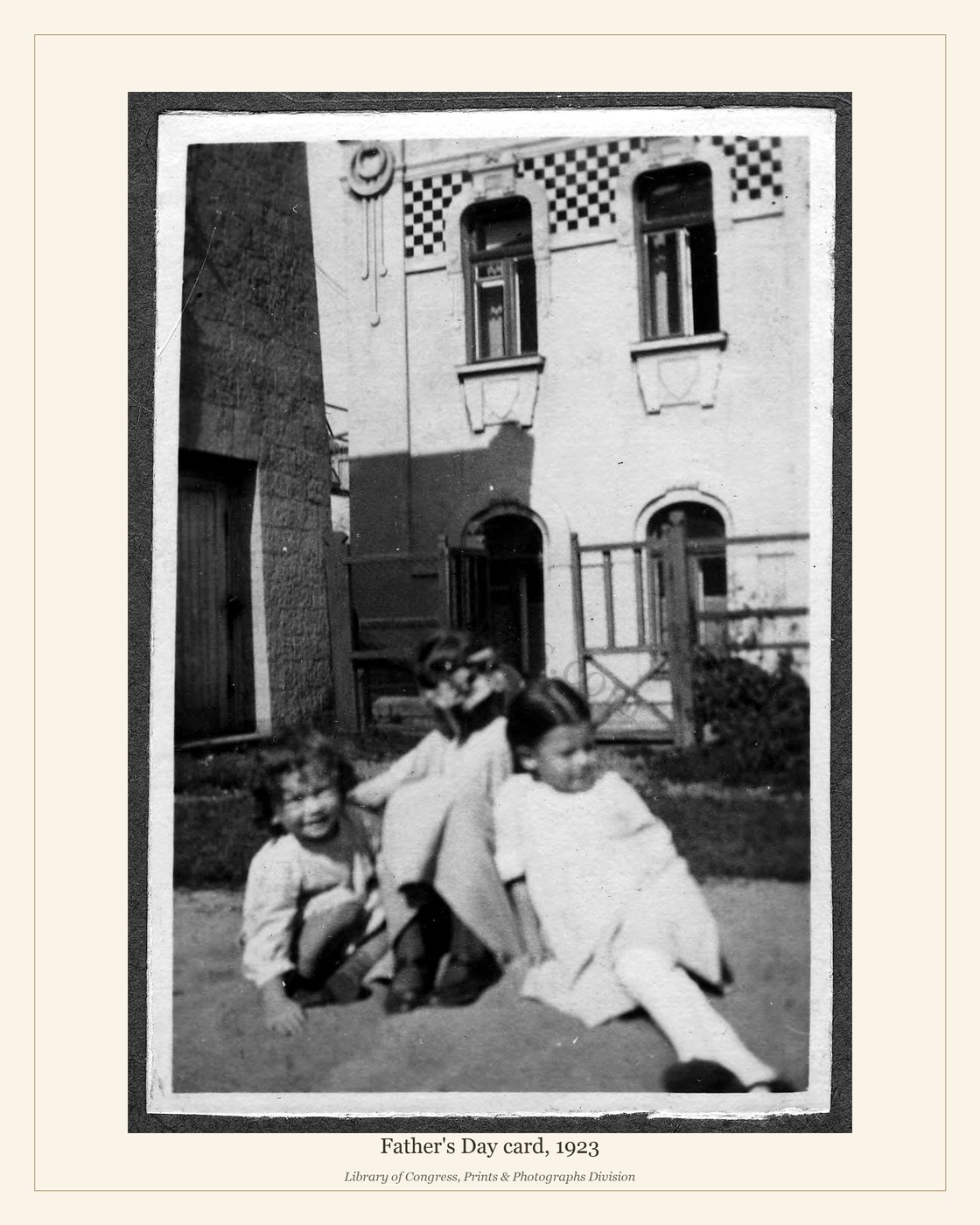 Father's Day card, 1923 — watermarked preview