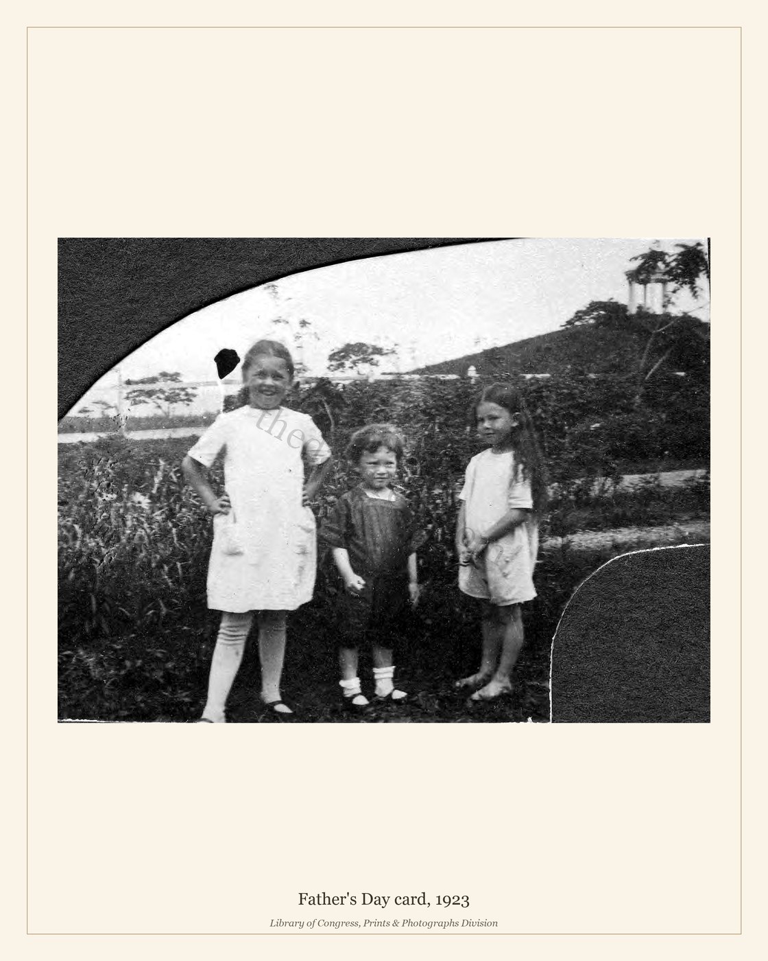 Father's Day card, 1923 — watermarked preview