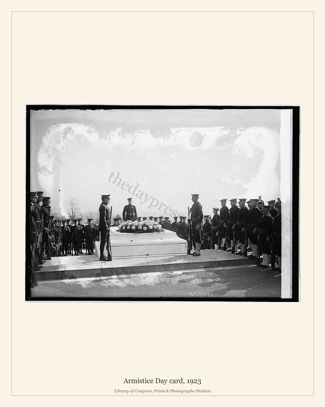 Armistice Day card, 1923 — watermarked preview
