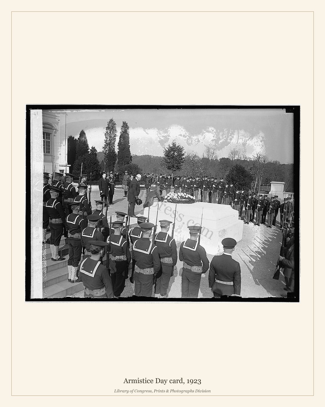Armistice Day card, 1923 — watermarked preview