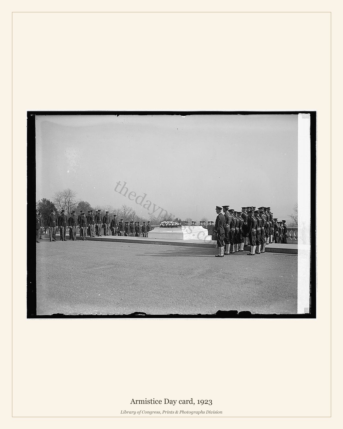 Armistice Day card, 1923 — watermarked preview