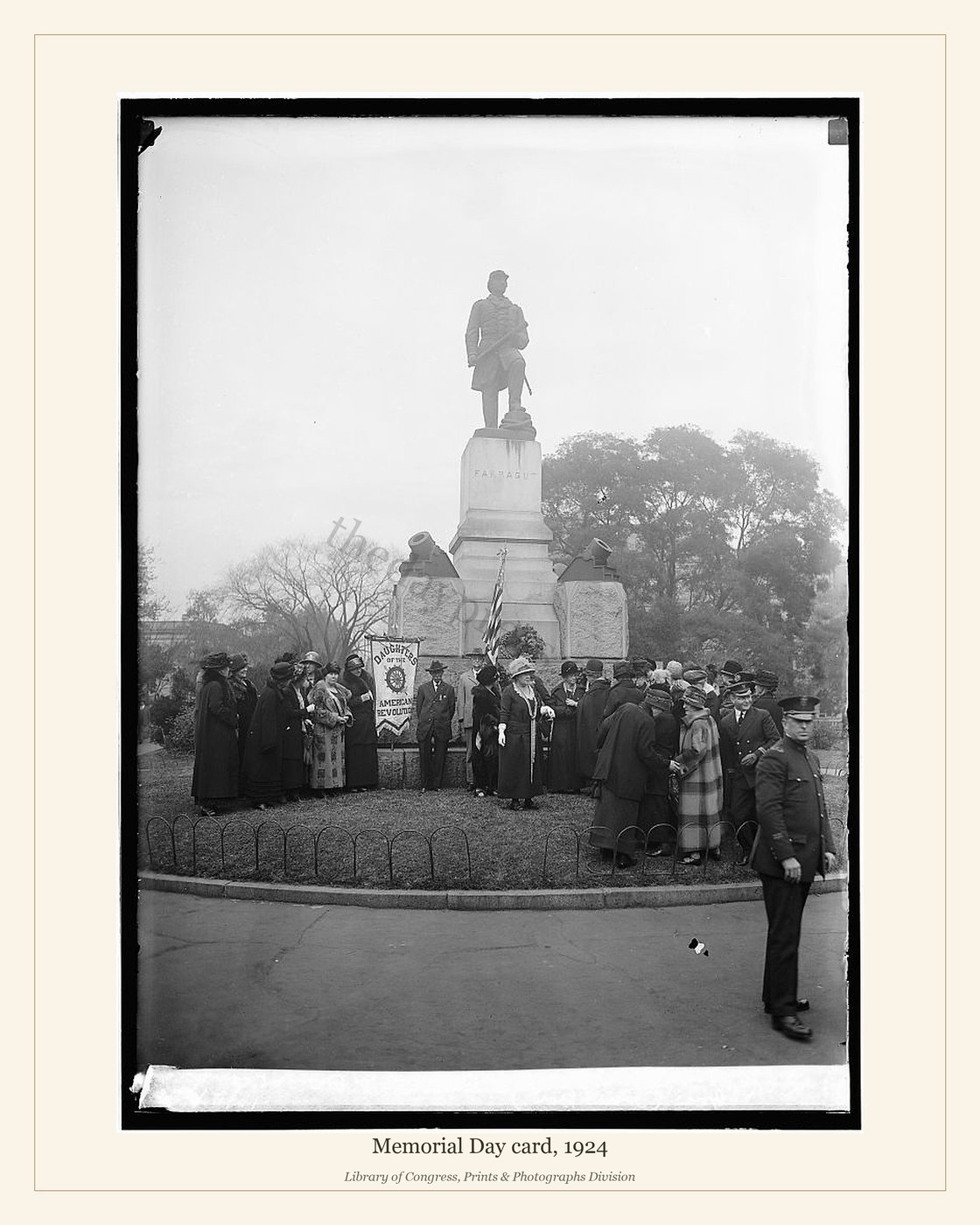 Memorial Day card, 1924 — watermarked preview