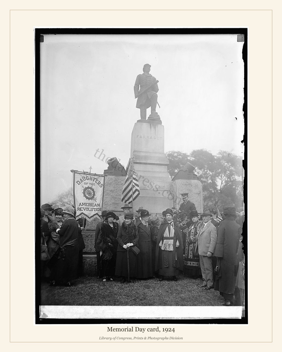Memorial Day card, 1924 — watermarked preview