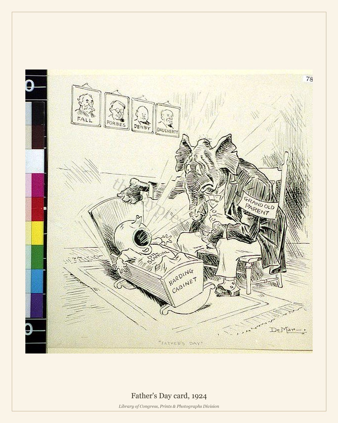Father's Day card, 1924 — watermarked preview