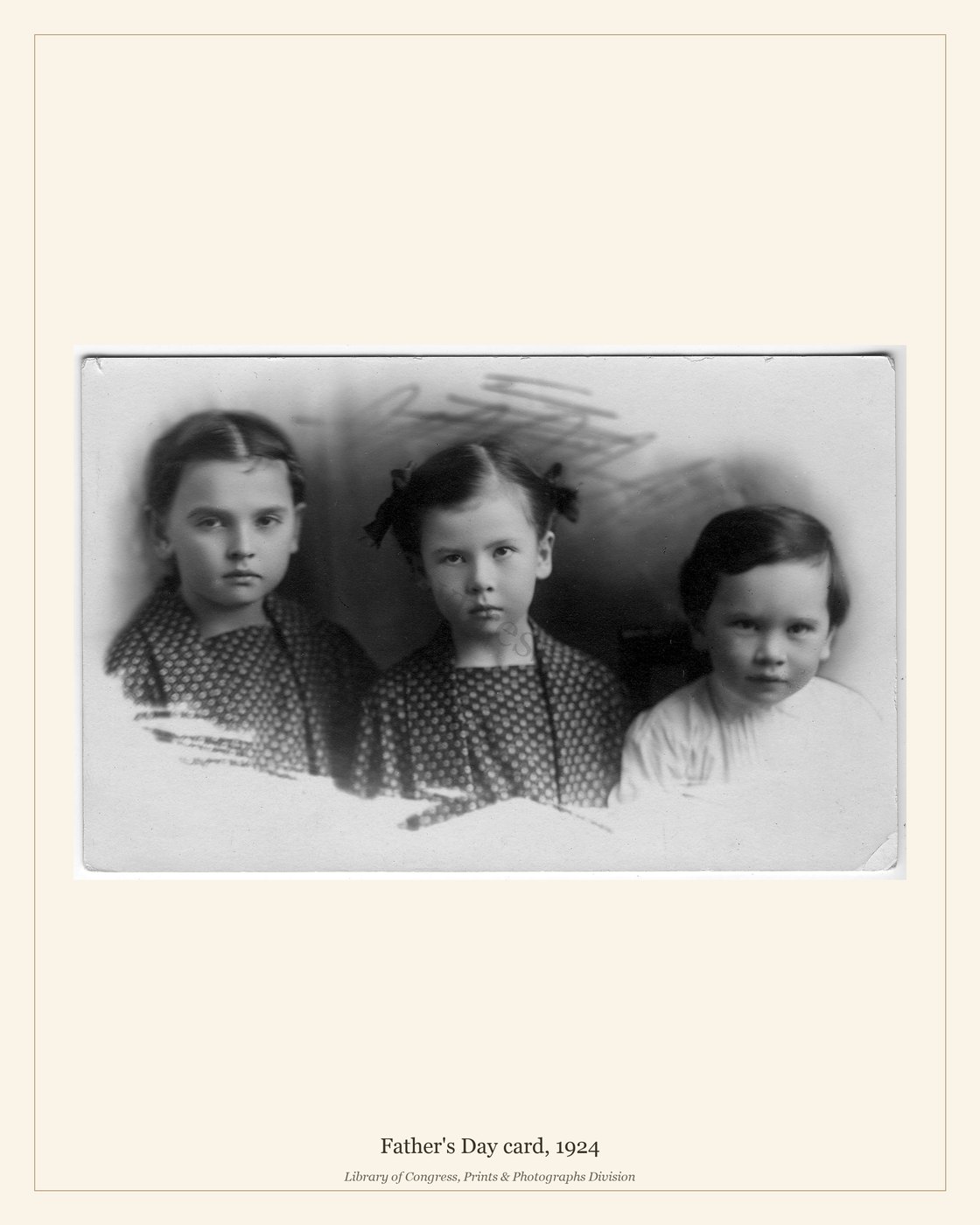 Father's Day card, 1924 — watermarked preview