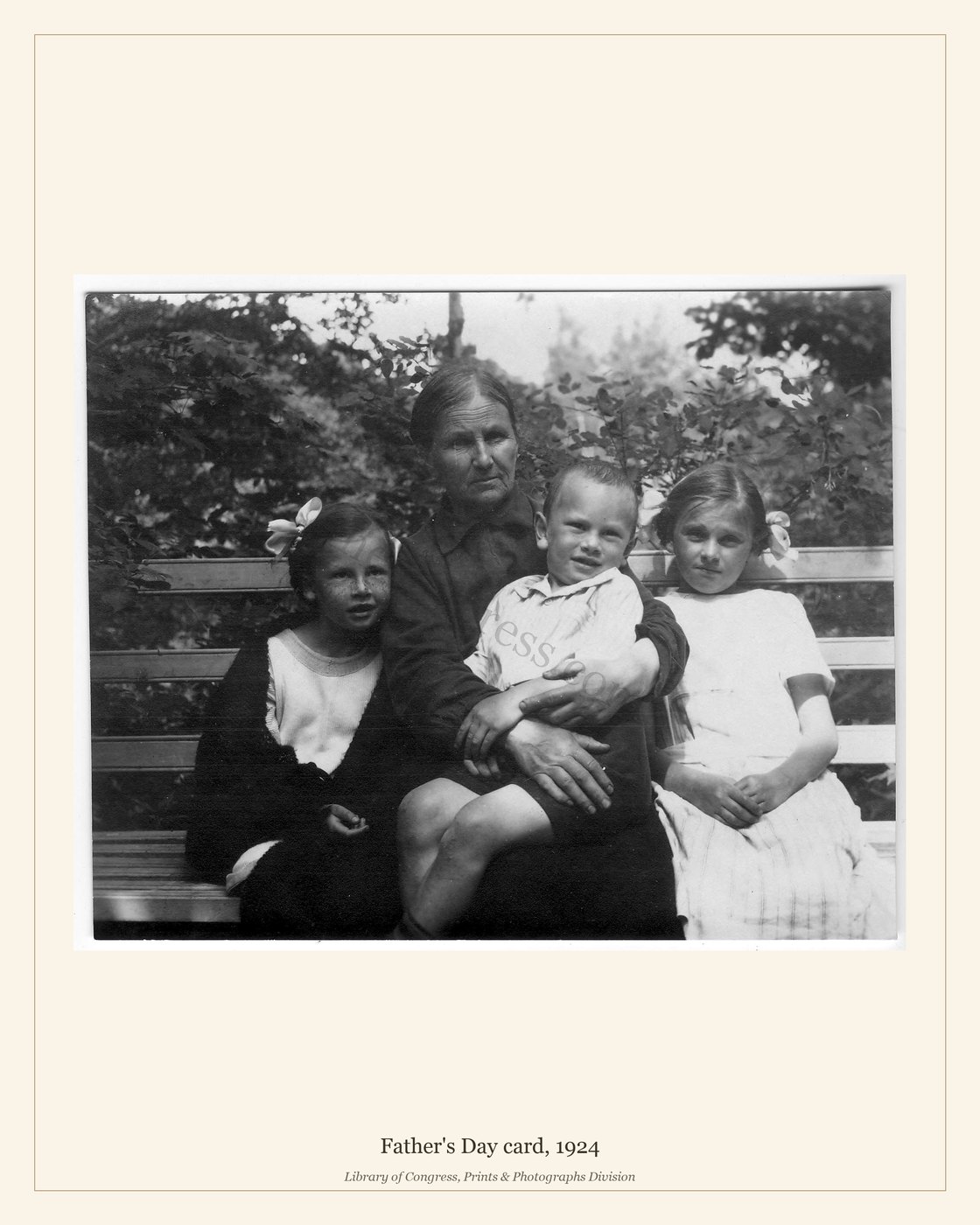 Father's Day card, 1924 — watermarked preview