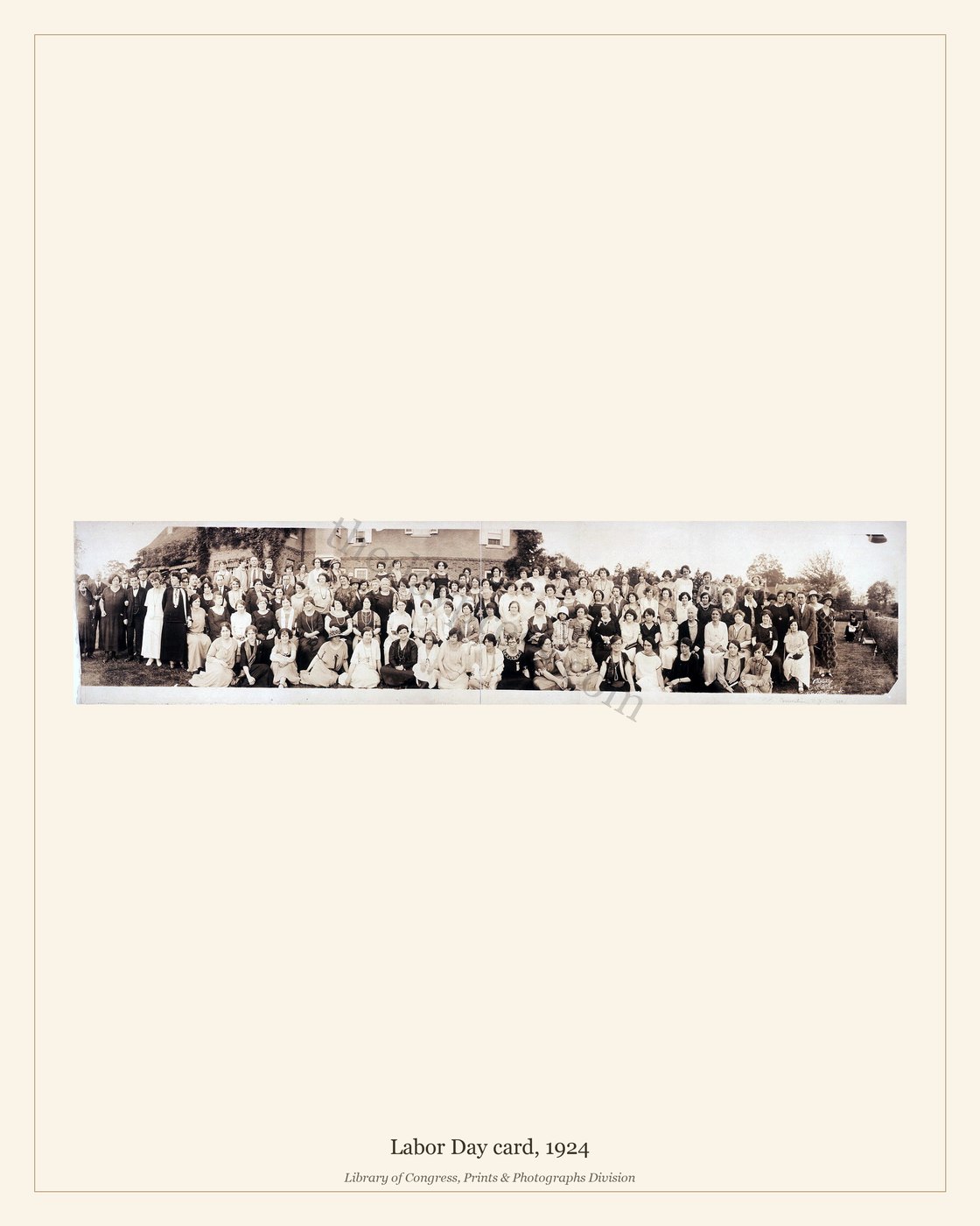 Labor Day card, 1924 — watermarked preview