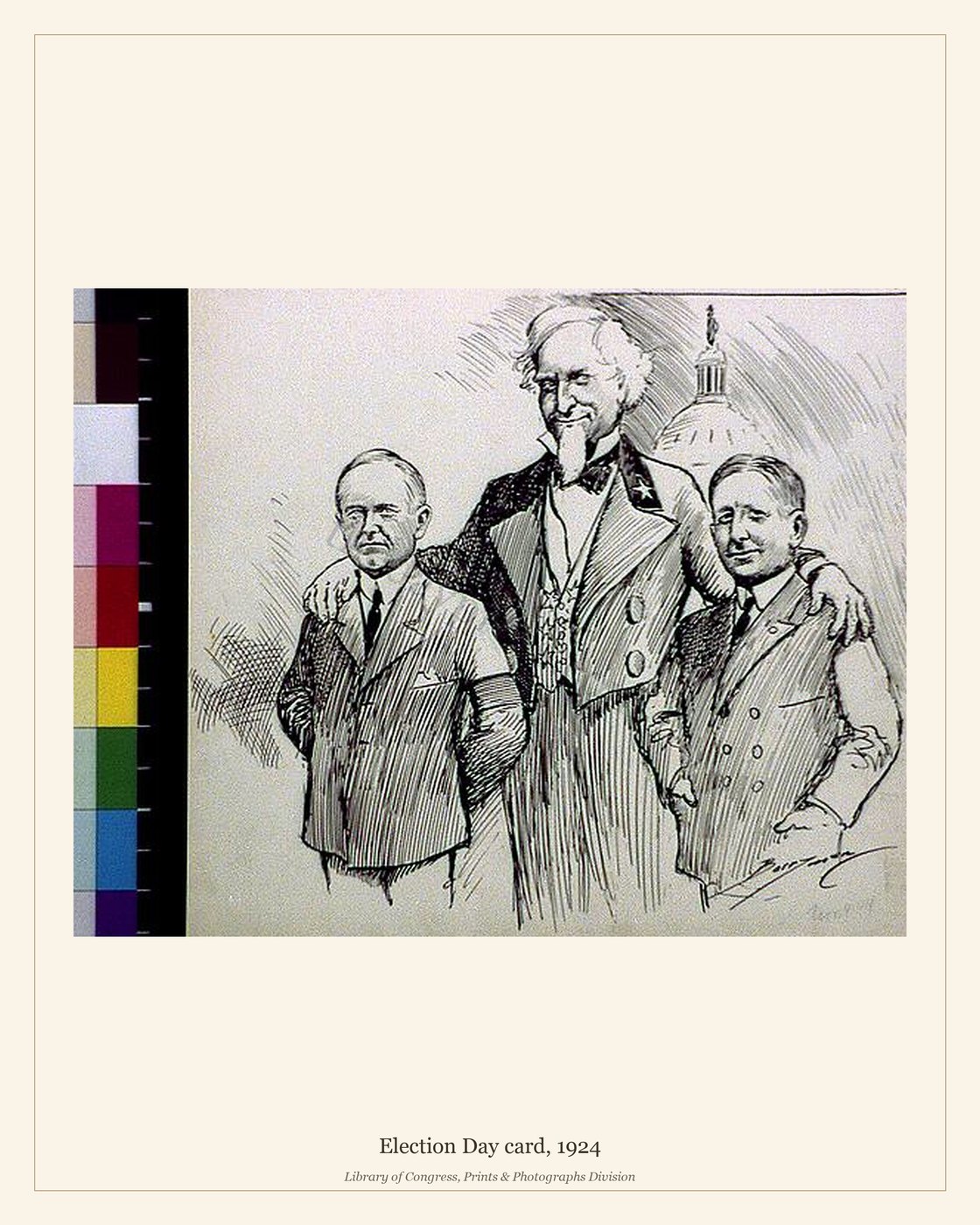 Election Day card, 1924 — watermarked preview