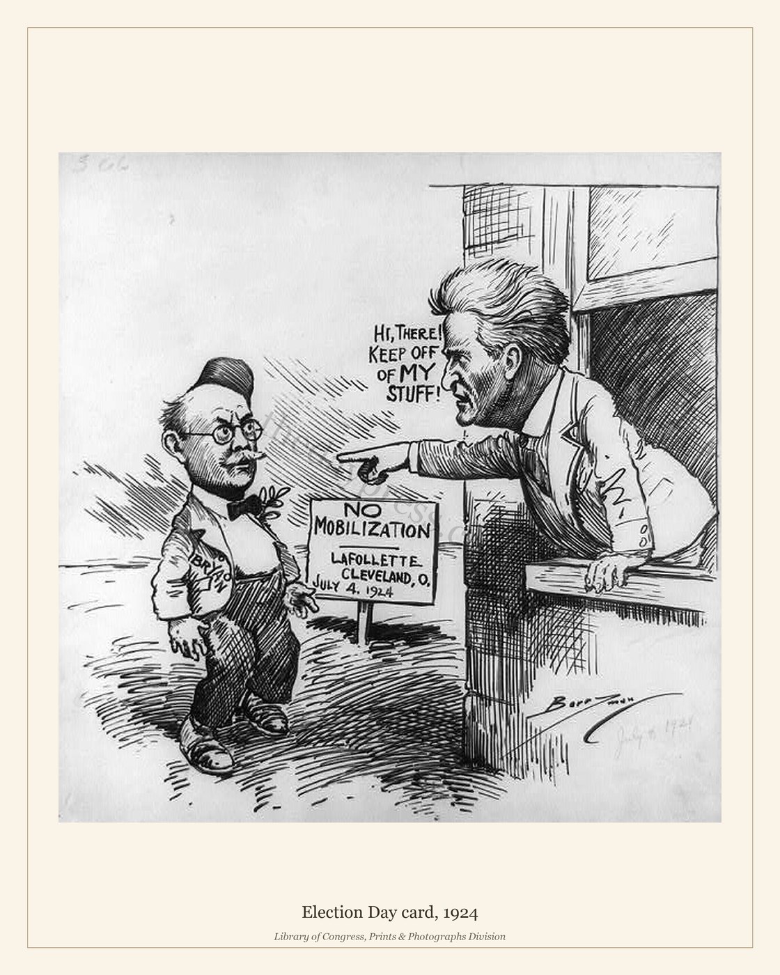Election Day card, 1924 — watermarked preview