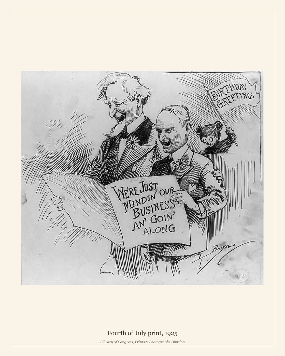 Fourth of July print, 1925 — watermarked preview