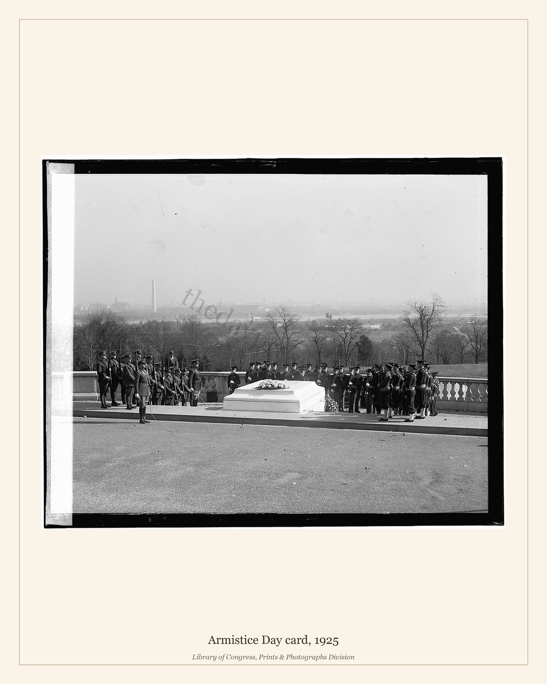 Armistice Day card, 1925 — watermarked preview