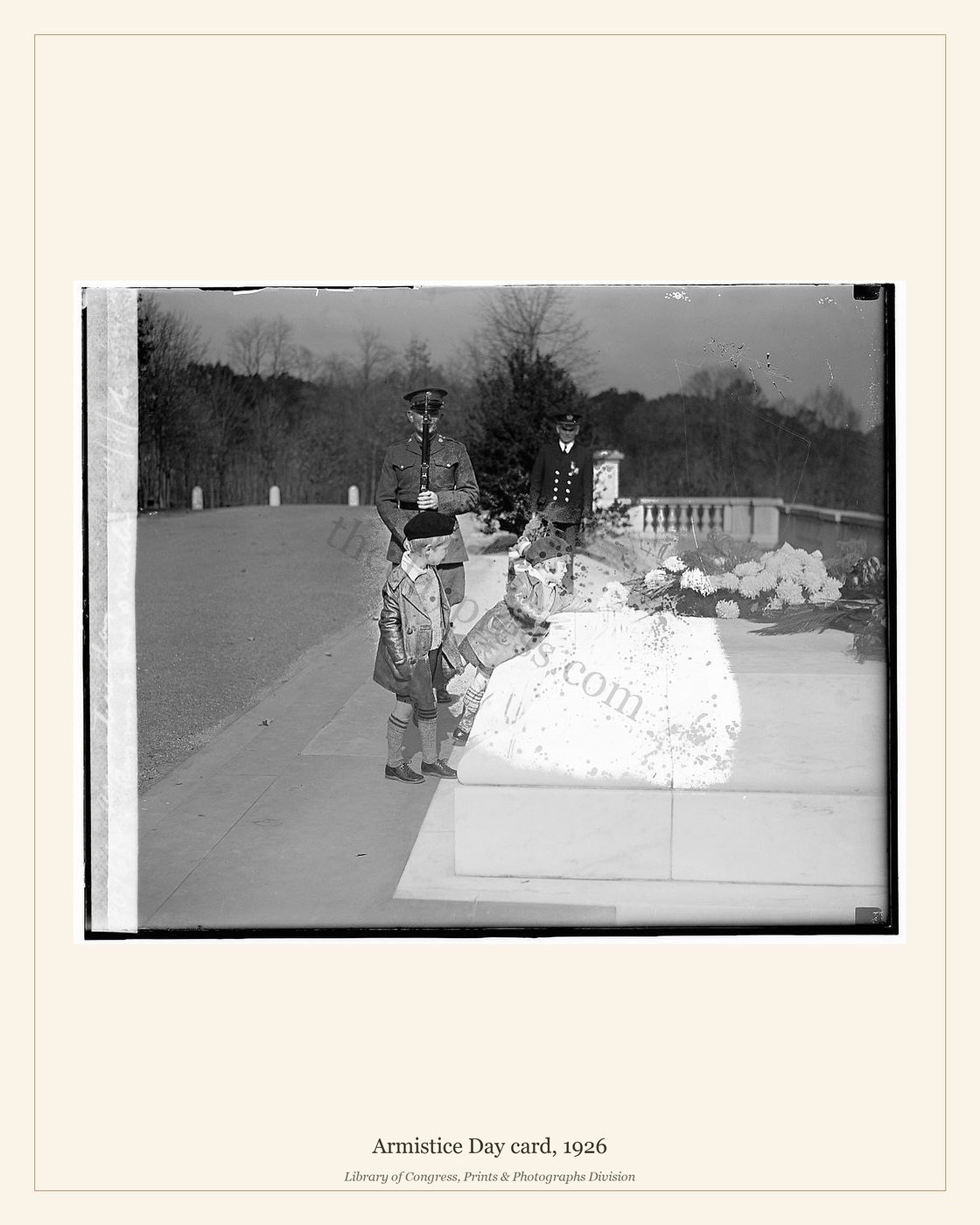 Armistice Day card, 1926 — watermarked preview