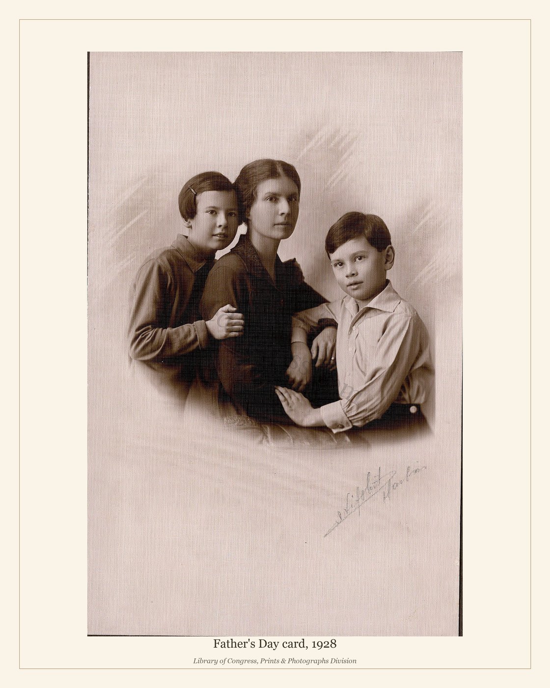 Father's Day card, 1928 — watermarked preview